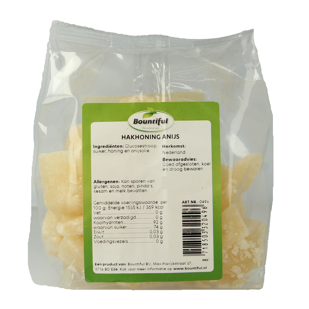 Bountiful Bountiful Hakhoning anijs honing in 300g package, showing the spice blend in a clear container with label.