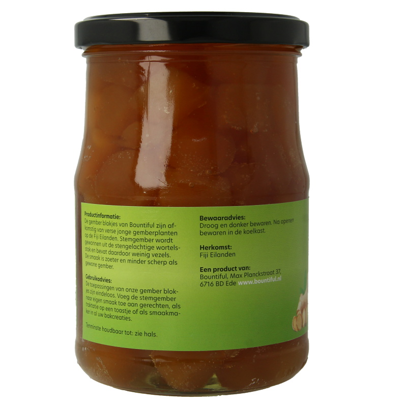 Bountiful Fiji gemberblokjes in 720g package, a ginger paste used in sauces and flavorings, shown in the image.