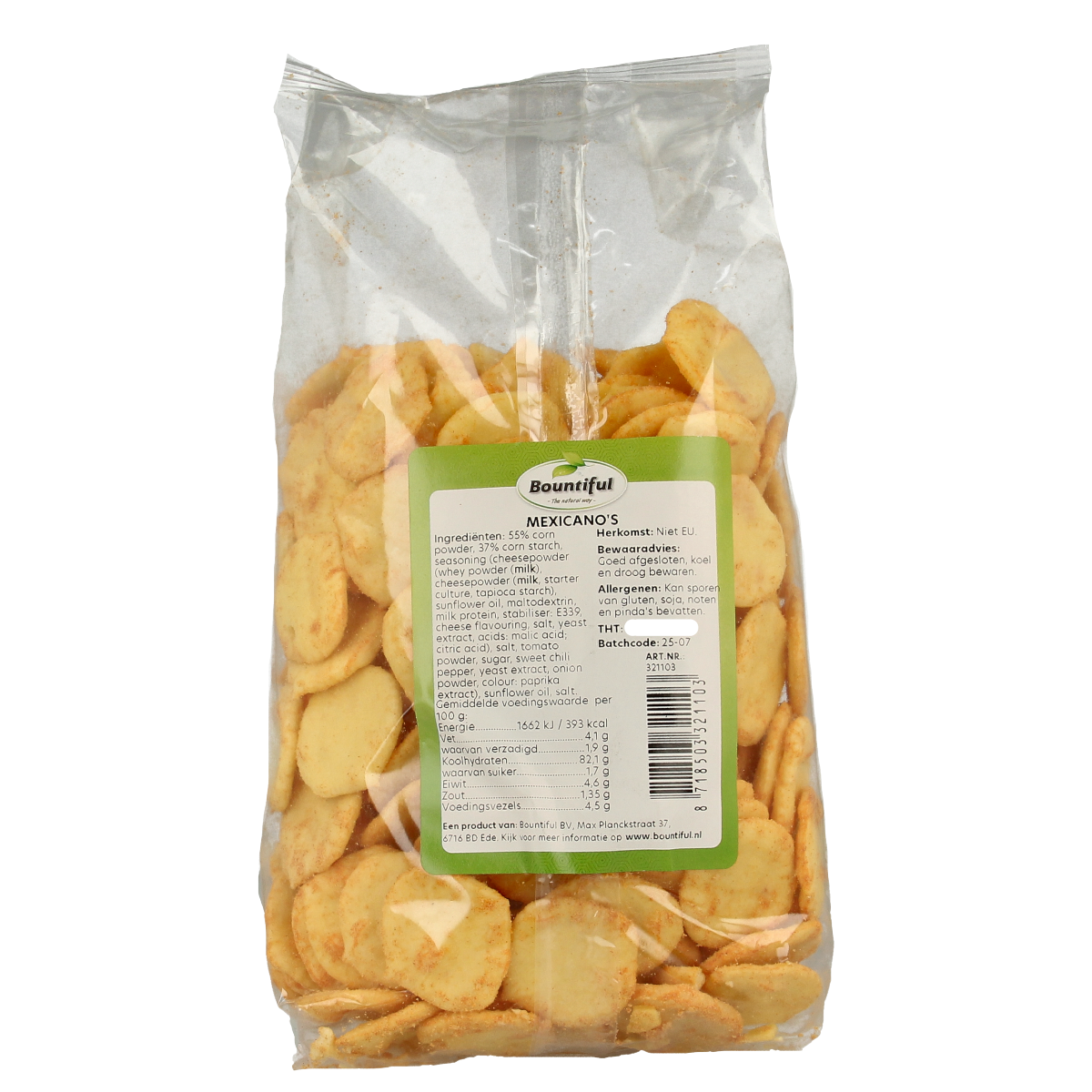 Bountiful Mexicano snack pack, 200 grams, featuring colorful traditional Mexican treats in a resealable bag.