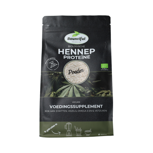 Bountiful Vegan hennep proteine poeder bio 500.00 Gram