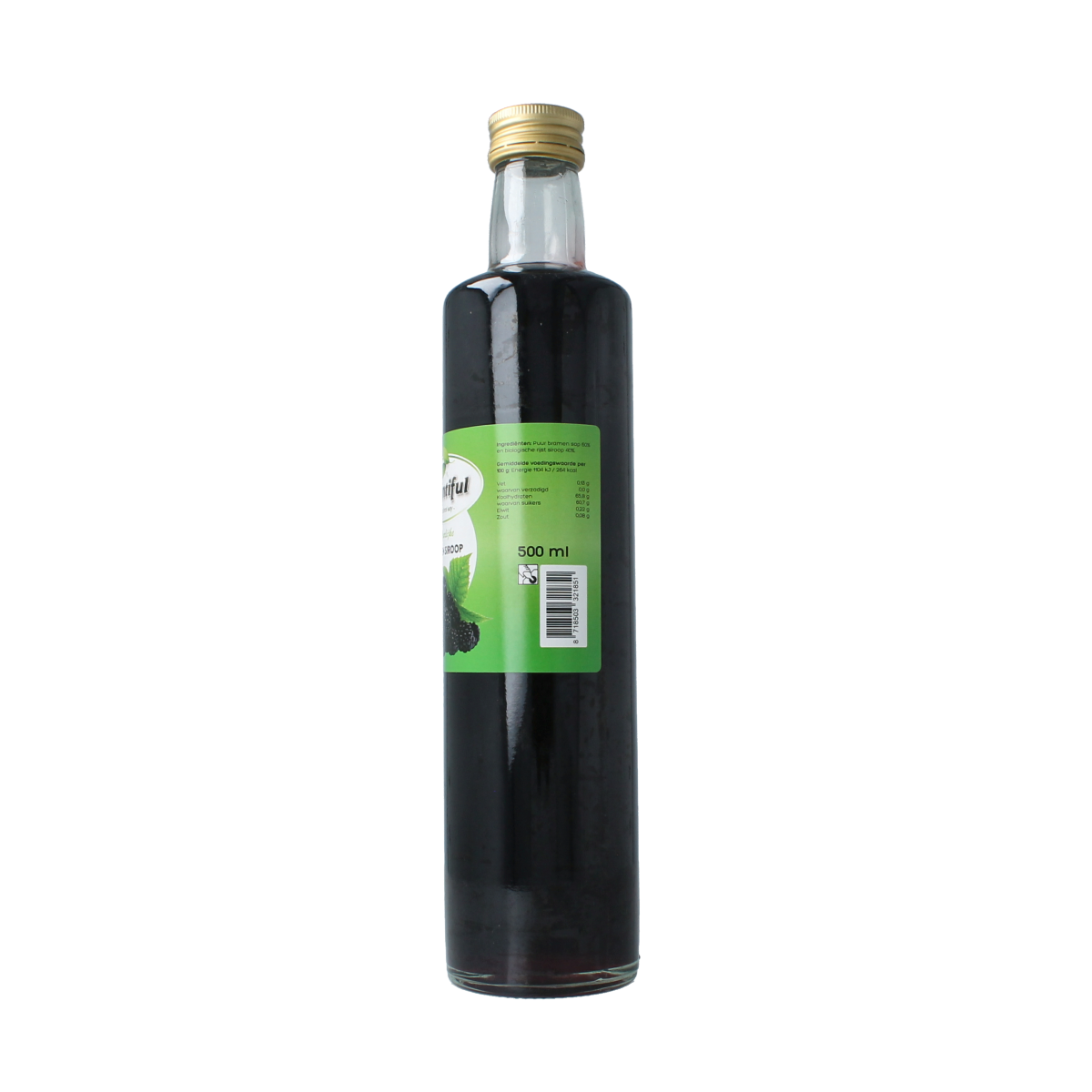 Bountiful Bountiful Bramen siroop 500ml bottle, dranken en sappen product with vibrant label and cap.