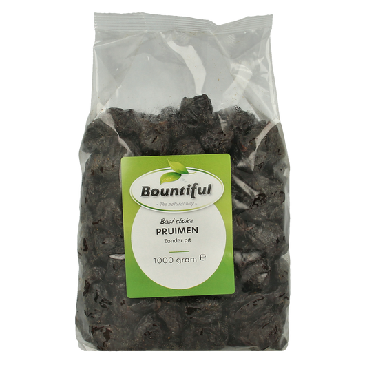 Bountiful Bountiful Pitted Plums, 1kg, fresh fruit with vibrant purple skin on a white background.