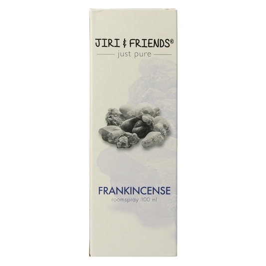 Jiri & Friends Aromatherapie spray with frankincense in a 100ml bottle, featuring natural essential oils for aromatherapy use.