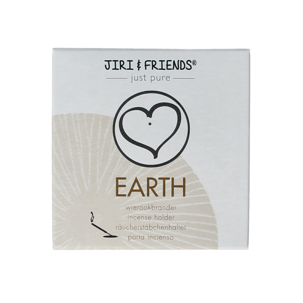 Volatile earth-themed incense holder for sticks, made of ceramic, with a rustic, textured finish perfect for aromatic incense burning.