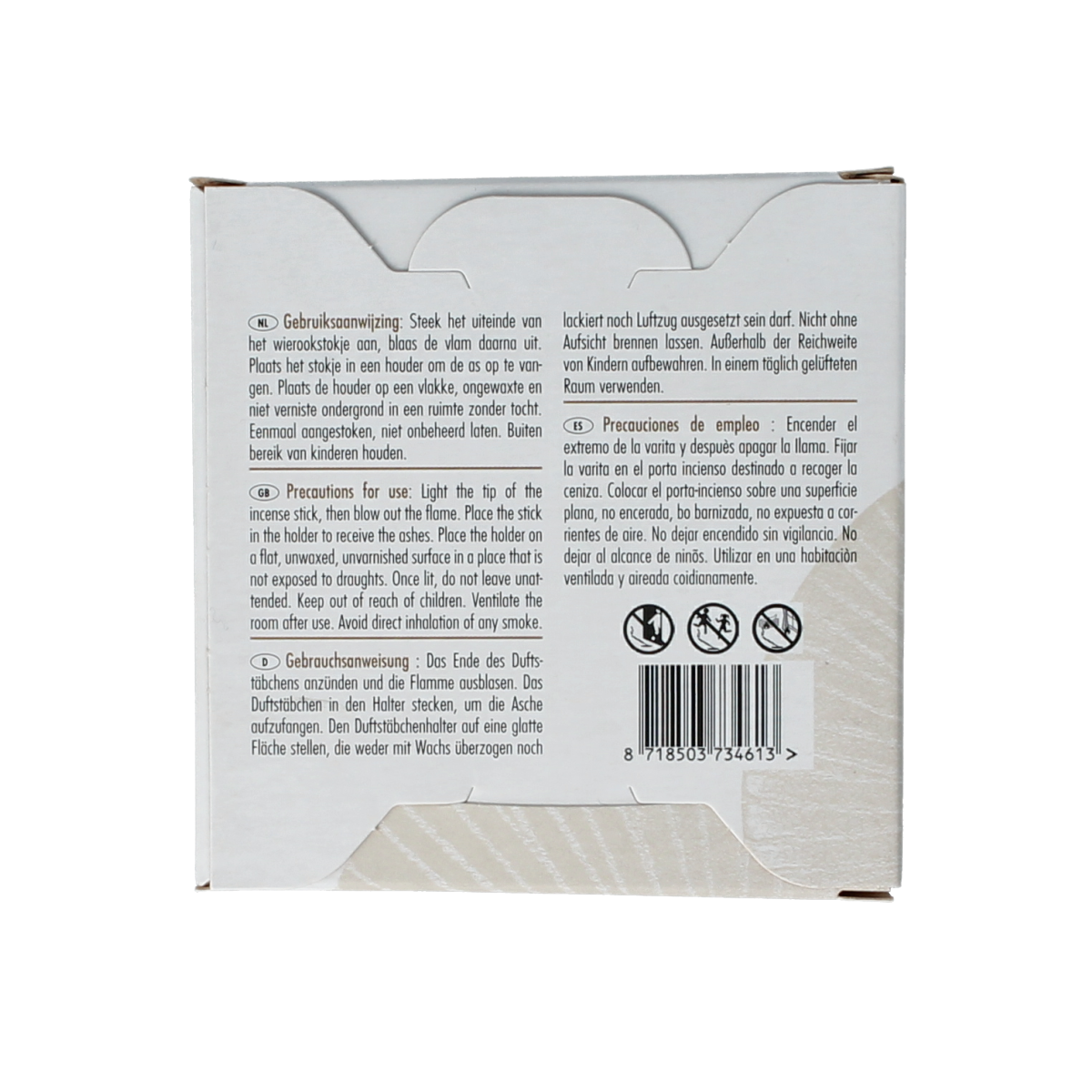Volatile earth-themed incense holder with a natural clay finish, designed for burning incense sticks.