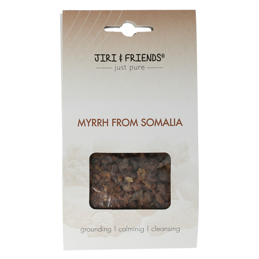 Jiri & Friends Somali myrrh incense stick, Harswierook, 40 grams, natural aromatic incense for spiritual and relaxation use.