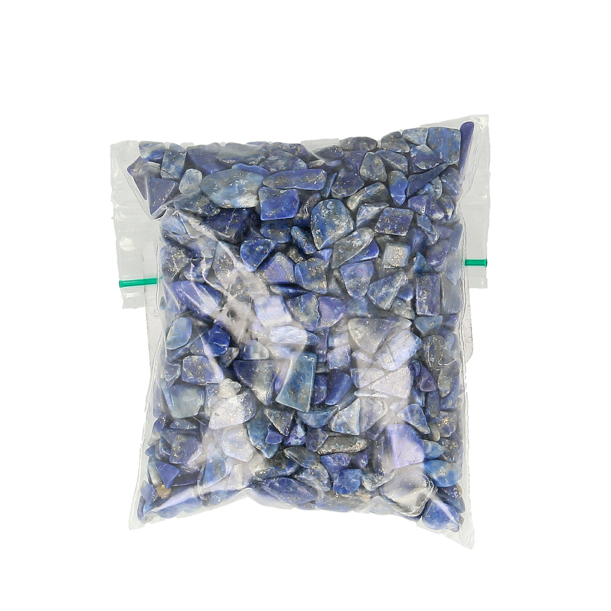 Ruben Robijn lapis lazuli trommelstenen in A maat, 100 grams, showcasing deep blue stones with gold flecks, natural and polished.