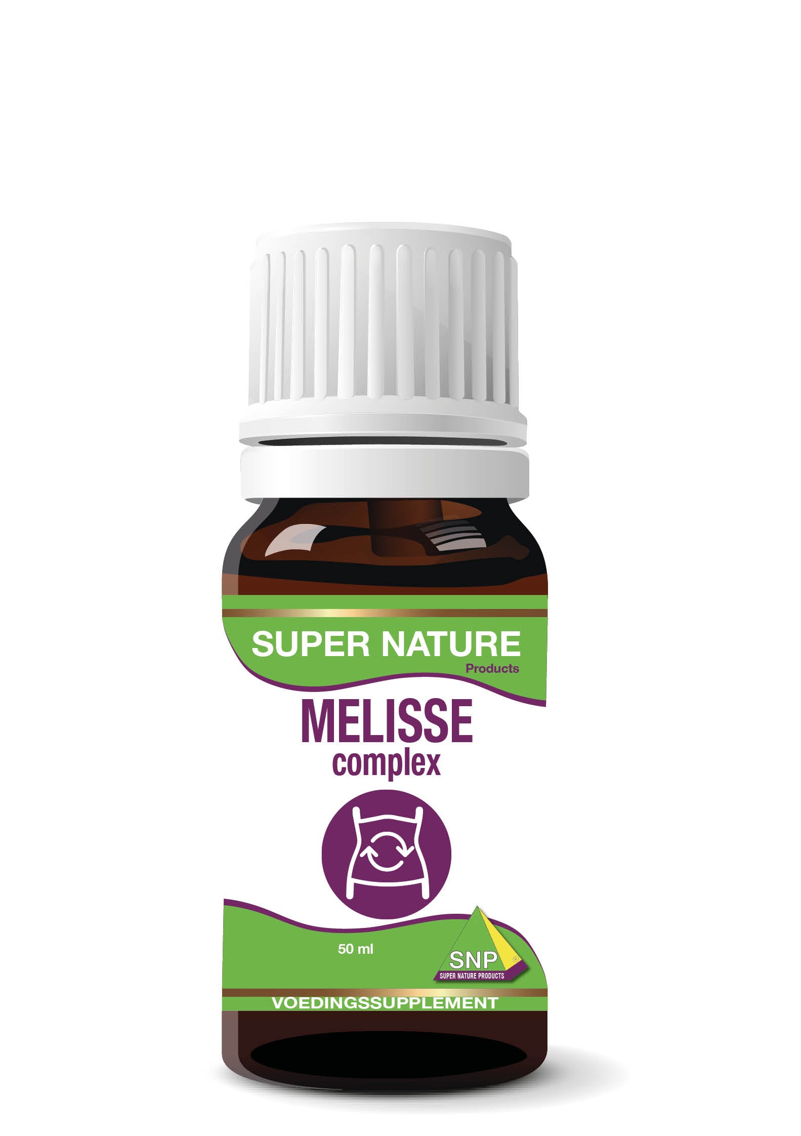 SNP Melisse complex herbal supplement in a 50ml bottle, natural herbal preparation from SNP brand.