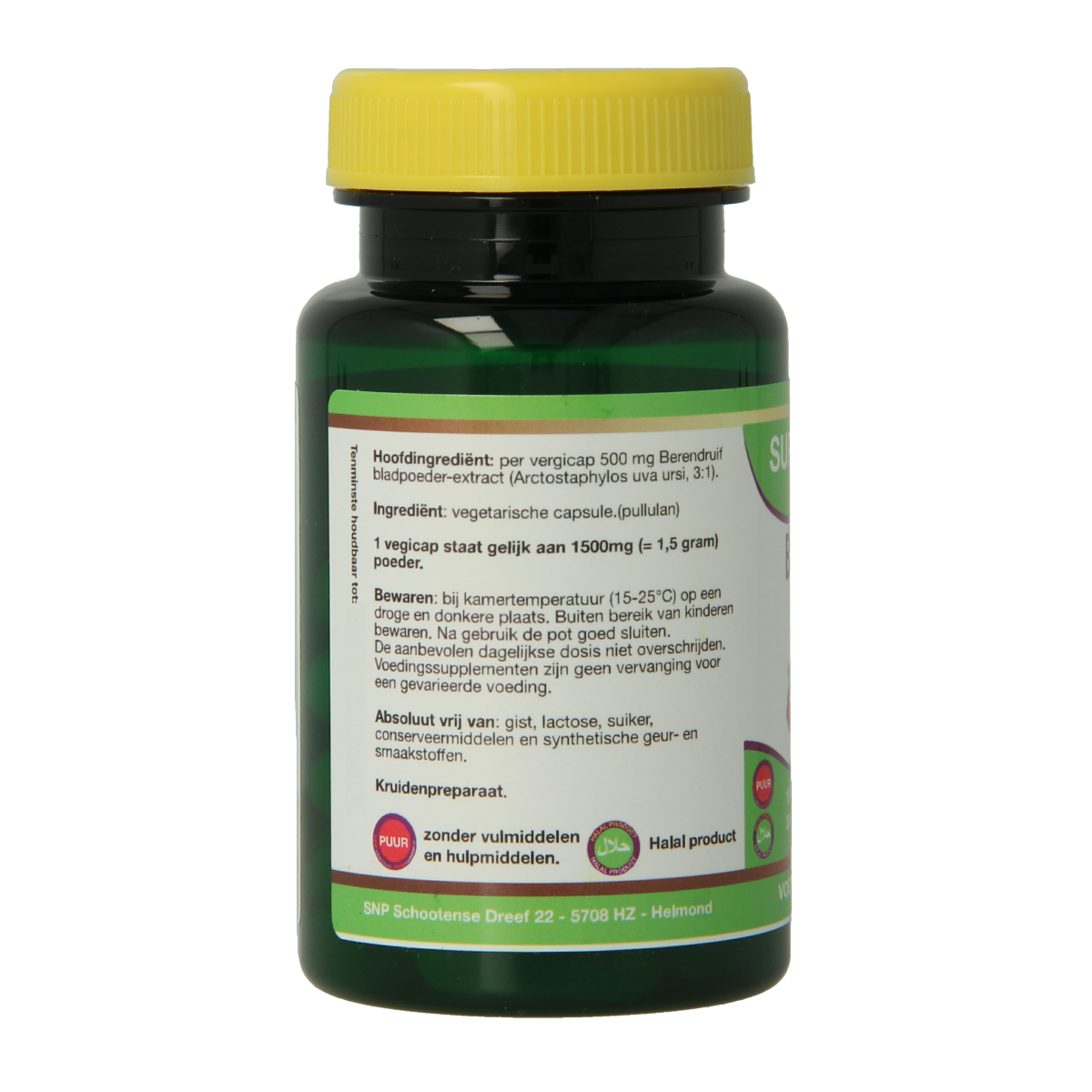 SNP Berendruif 1500mg puur 30.00 Vegetarische capsules