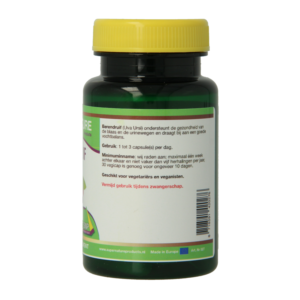 SNP Berendruif 1500mg puur 30.00 Vegetarische capsules