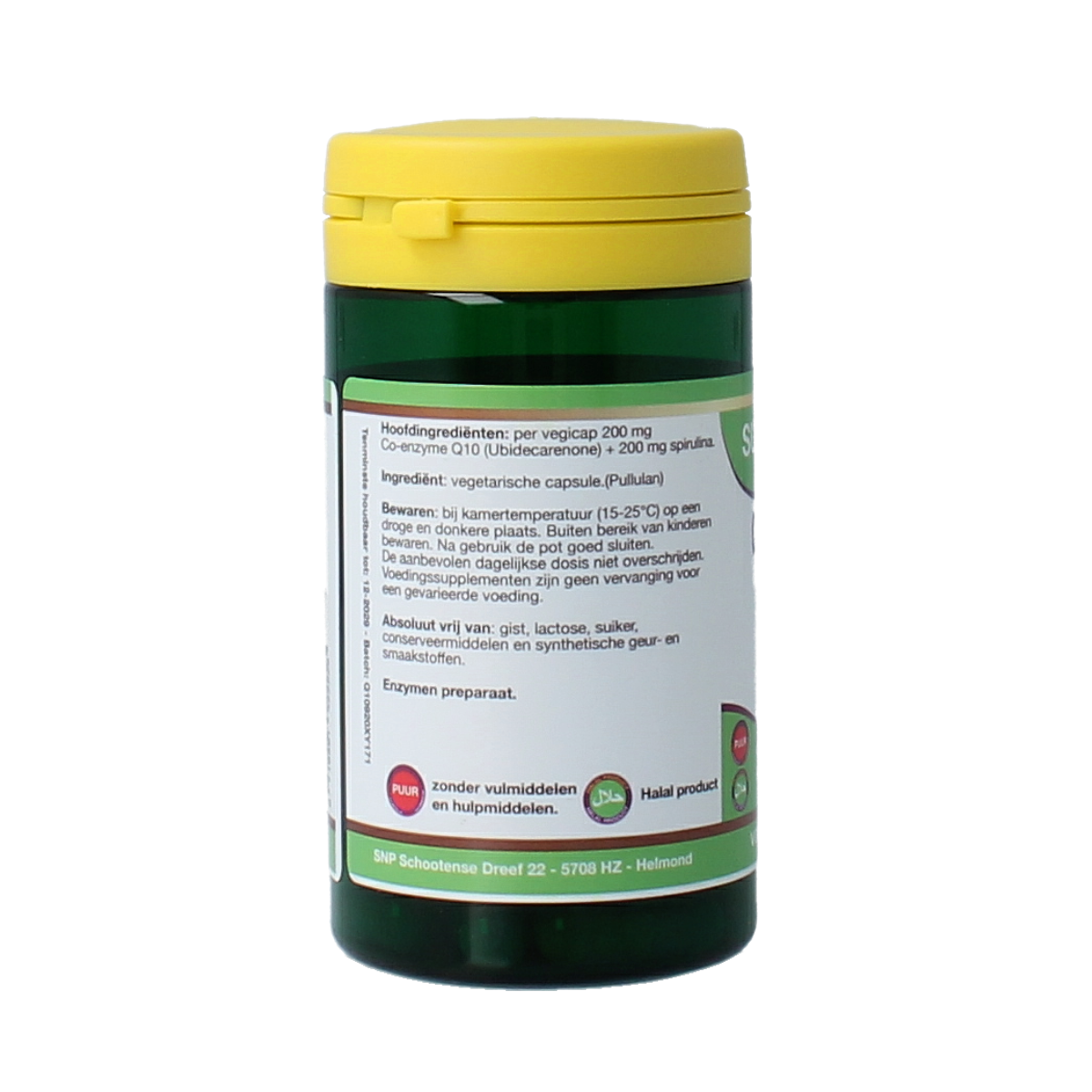 SNP Co Enzym Q10 Complex 400mg vegetarian capsules, dietary supplement for energy and heart health, 30 capsules.