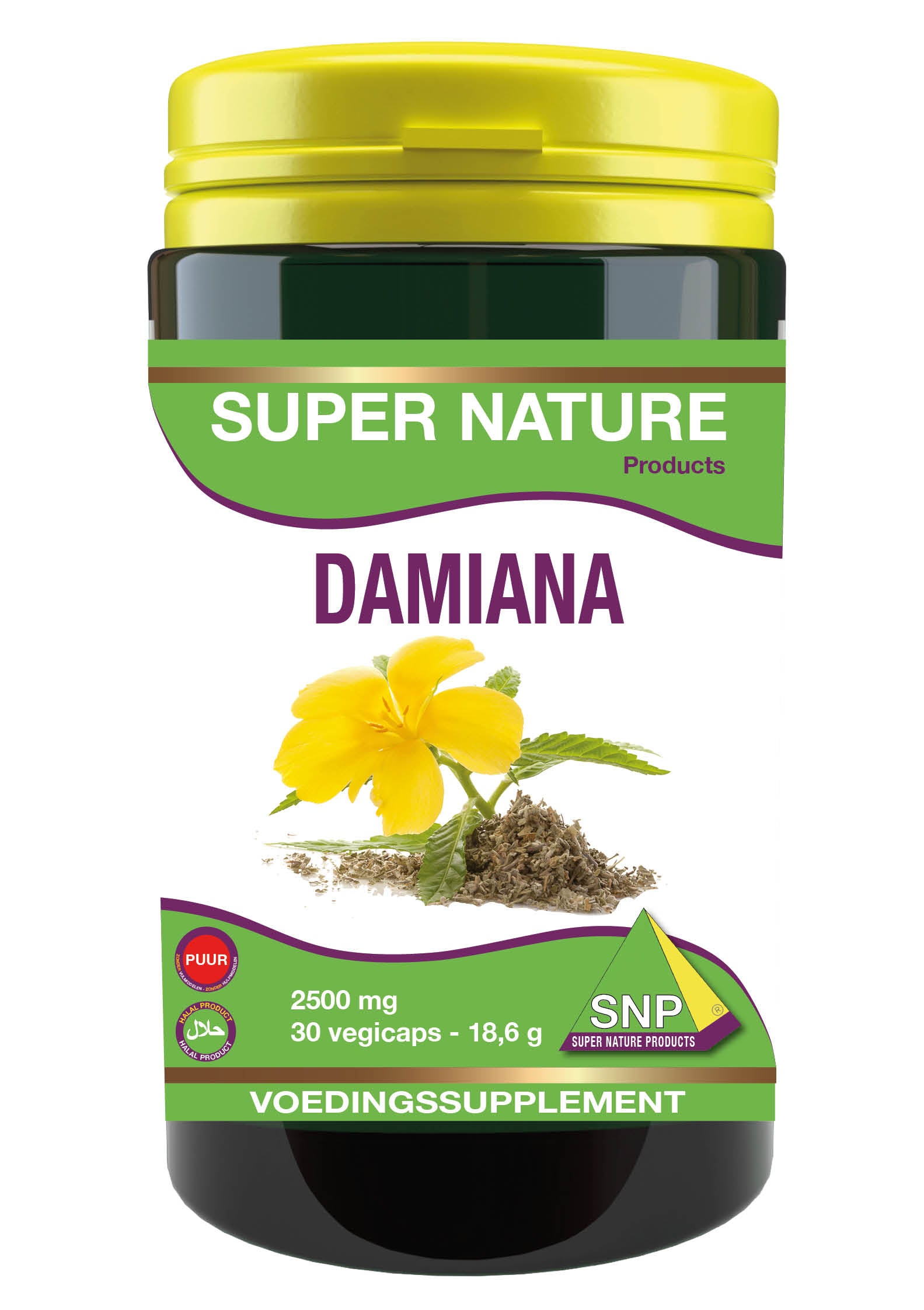SNP Damiana extract 2500mg puur 30.00 Vegetarische capsules