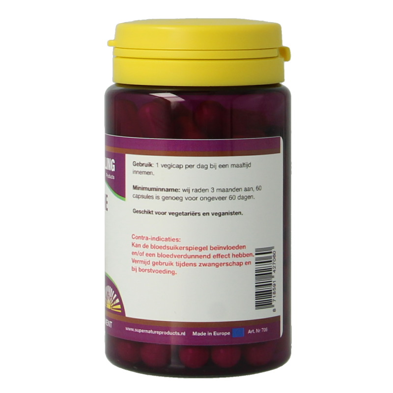 NHP Lions Mane herbal capsules in a bottle, vegetarian supplement for cognitive support, 60 capsules.