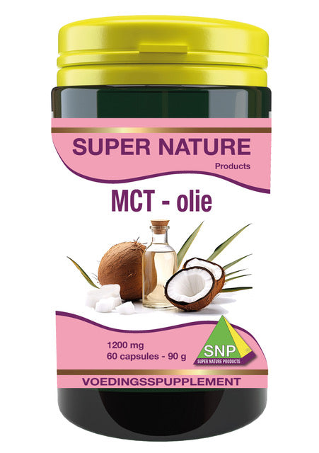SNP MCT oil capsules, 1200 mg, 60 softgel capsules, dietary supplement for energy and metabolism support