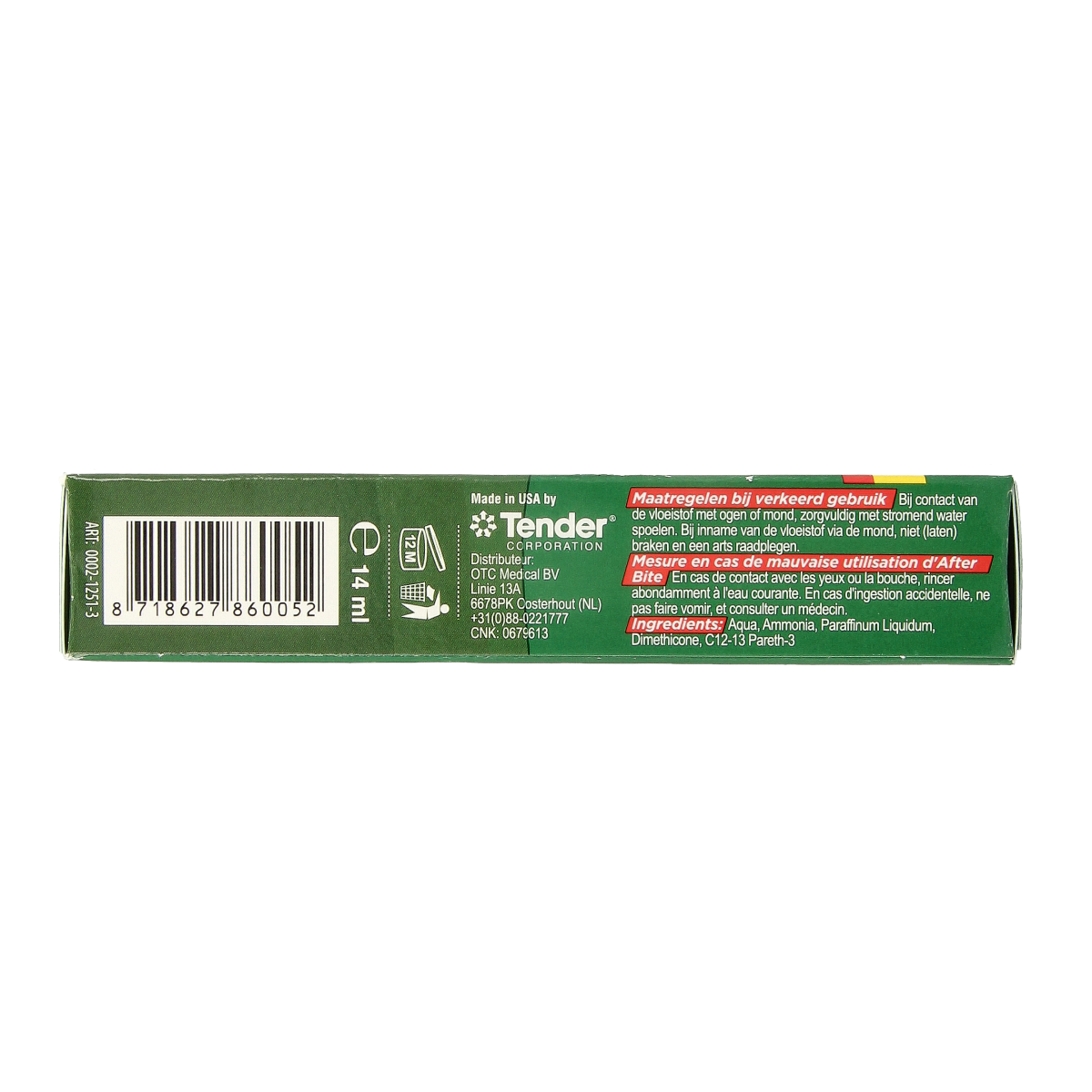 After Bite insect bite relief pen in 14ml, featuring a white and blue applicator for soothing insect bites and stings.