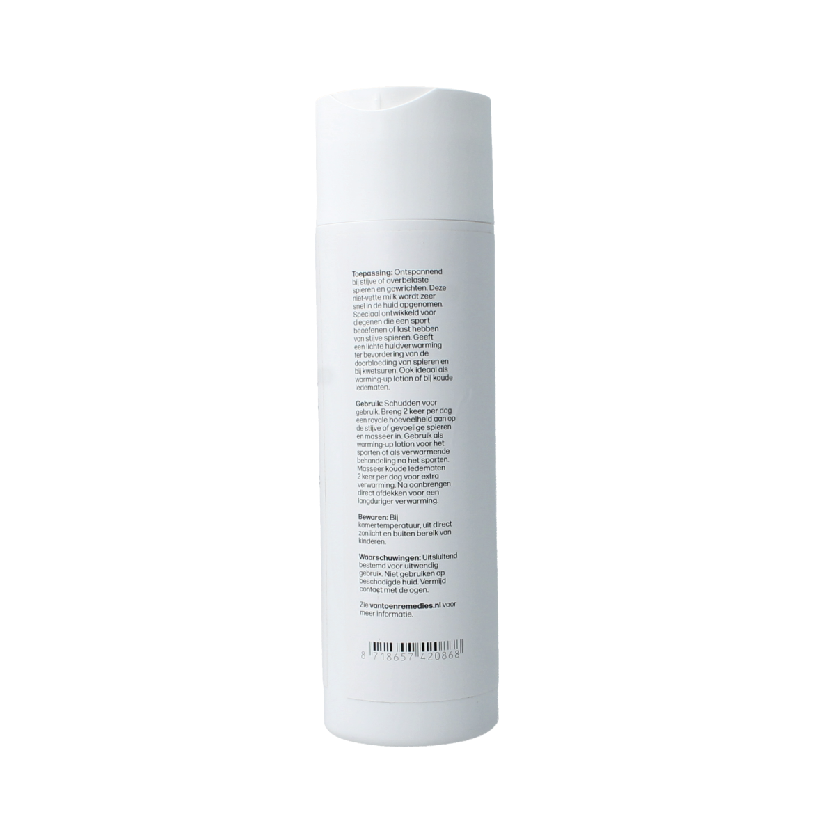 Van Toen Spierenspul 200ml muscle and joint care product in a clear bottle, featuring a label with brand and product details.