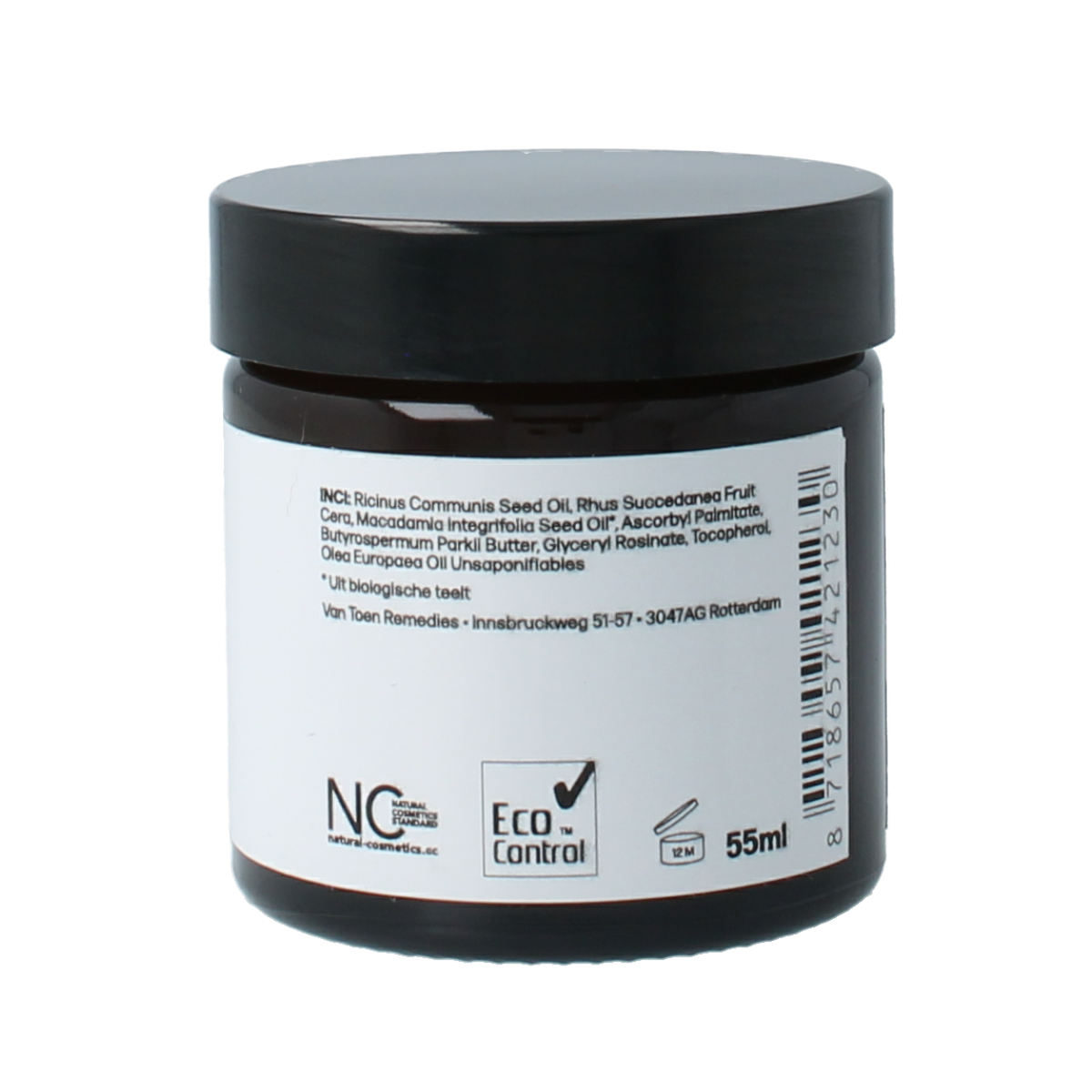 Van Toen Plantaardige Vaseline in 55ml container, a natural body care product for moisturizing and skin protection.