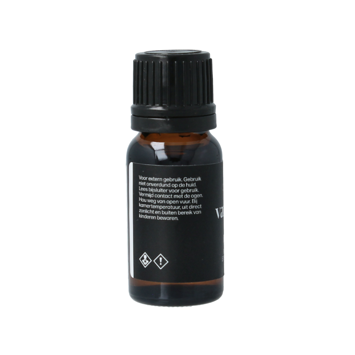 Van Toen Kaneel bio essential oil bottle, 10ml, with cinnamon-colored label and dropper cap, on a white background.