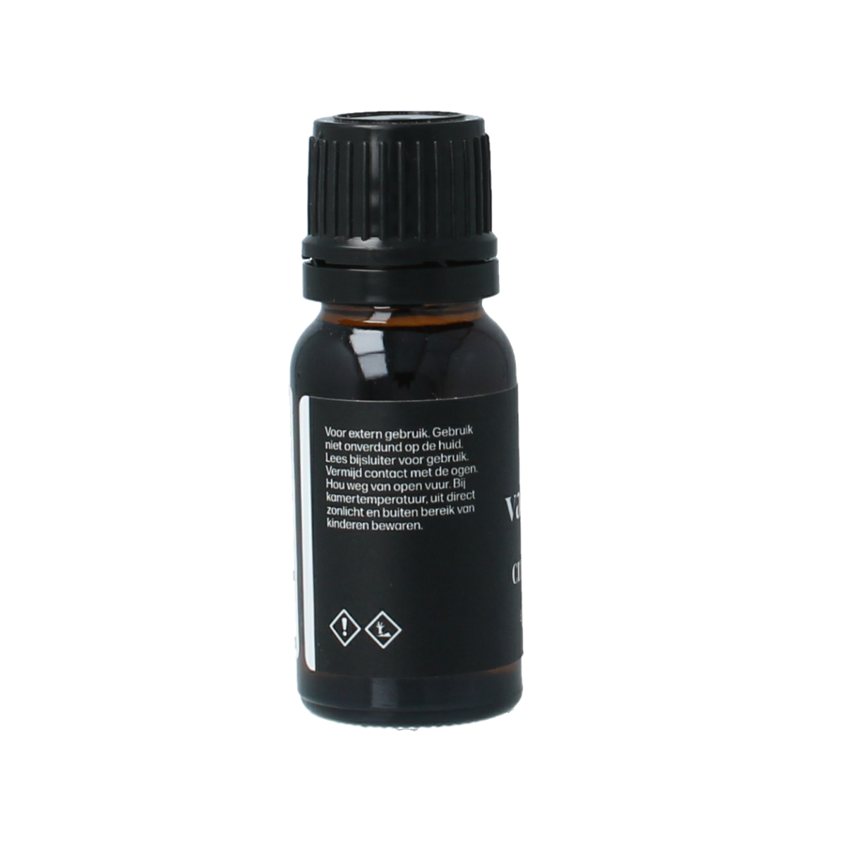 Van Toen bio Citroengras essential oil bottle with 10ml volume, featuring a yellow label and clear glass container.