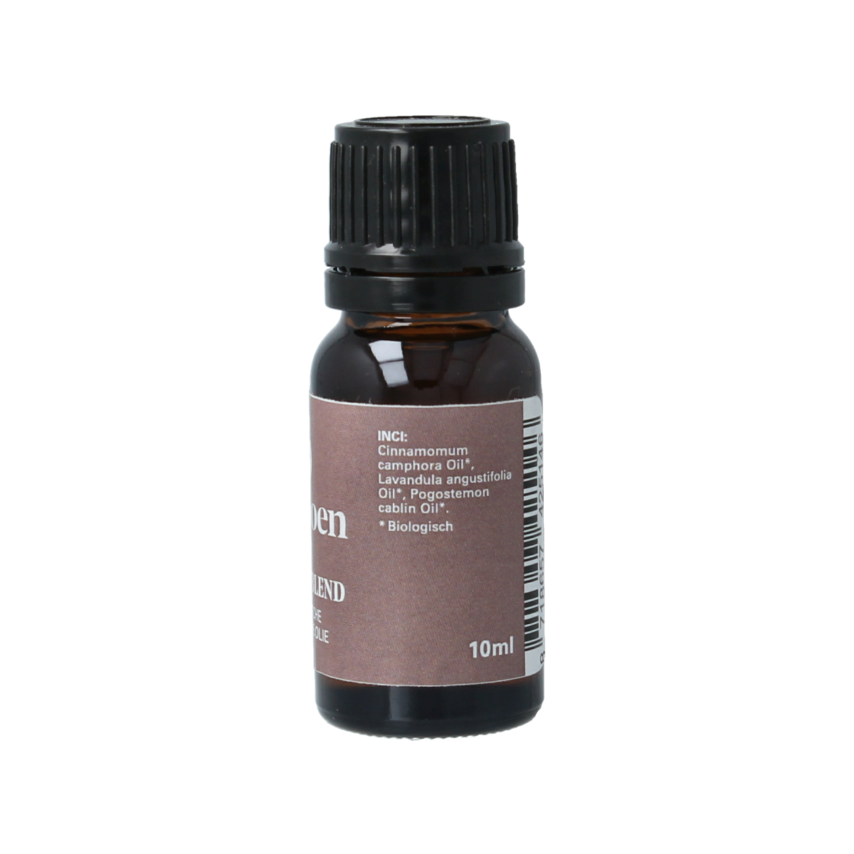 Van Toen Beauty blend mix bio essential oil in 10ml bottle, showcasing clear glass container with label and golden cap.