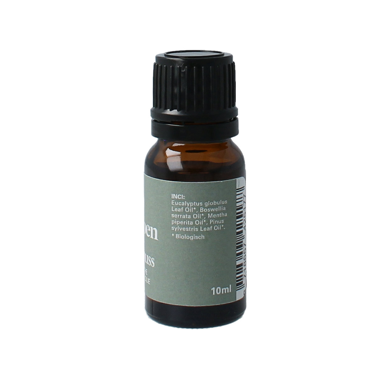 Van Toen Forest Bliss mix organic essential oil in 10ml bottle, natural blend of aromatic plant extracts for relaxation.