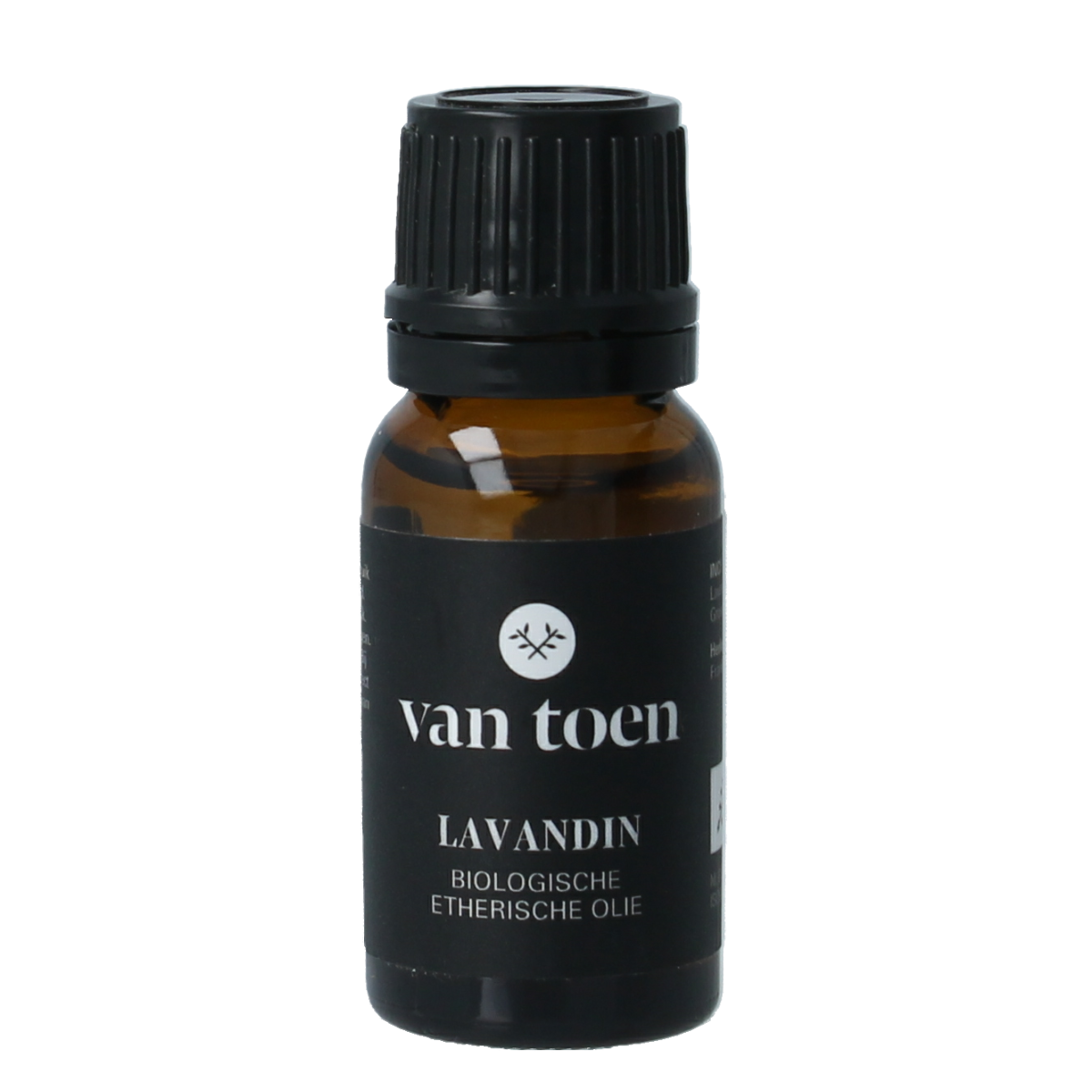 Van Toen Lavandin bio essential oil in 10ml bottle, natural lavender-scented etherische olie with clear packaging label.