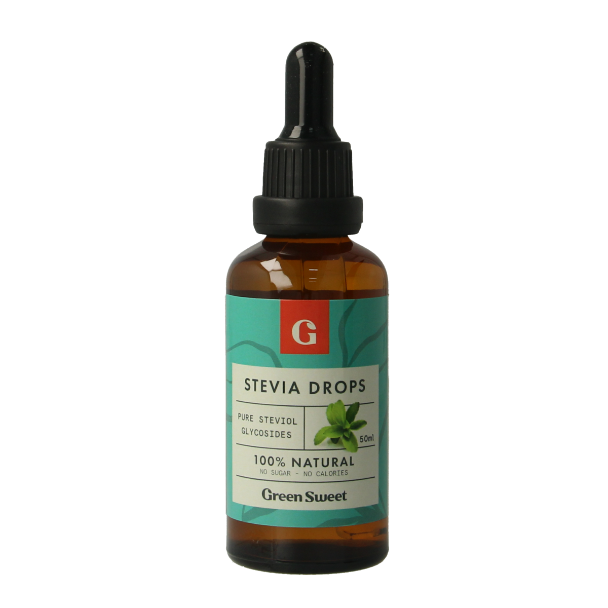Green Sweet natural liquid stevia in a 50ml bottle, a sweetener from the sugars and sweeteners category.