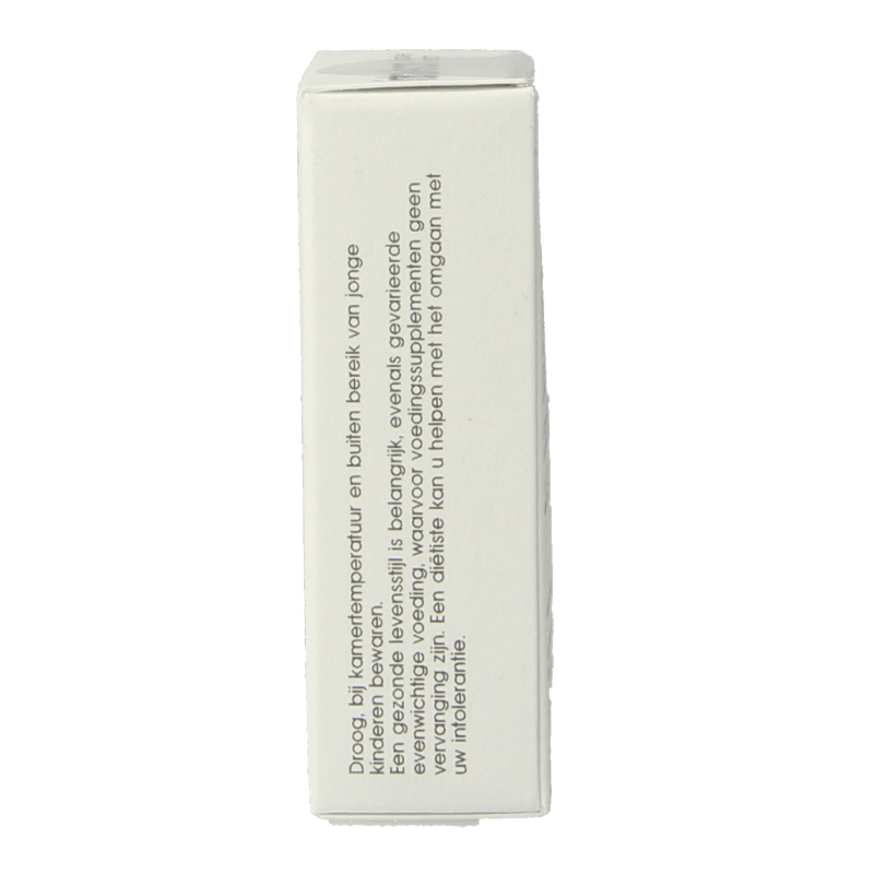 Intoleran DAO mini 60 tablets container showing dietary supplement with fibers and enzymes in a white bottle