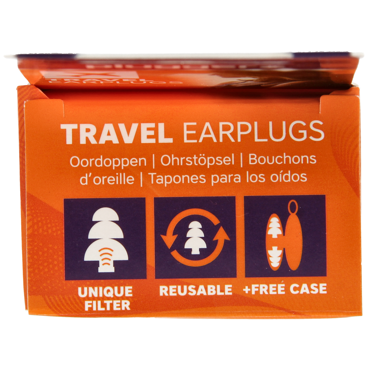 Pluggerz Enjoy travel ear protection in a pair, designed for comfortable noise reduction during travel activities.