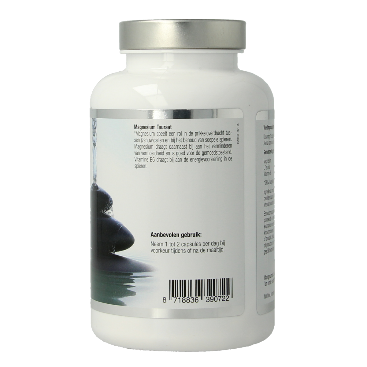 Nutrivian Magnesium Taurate B6 supplement capsules in a bottle, designed for mineral support and muscle health.