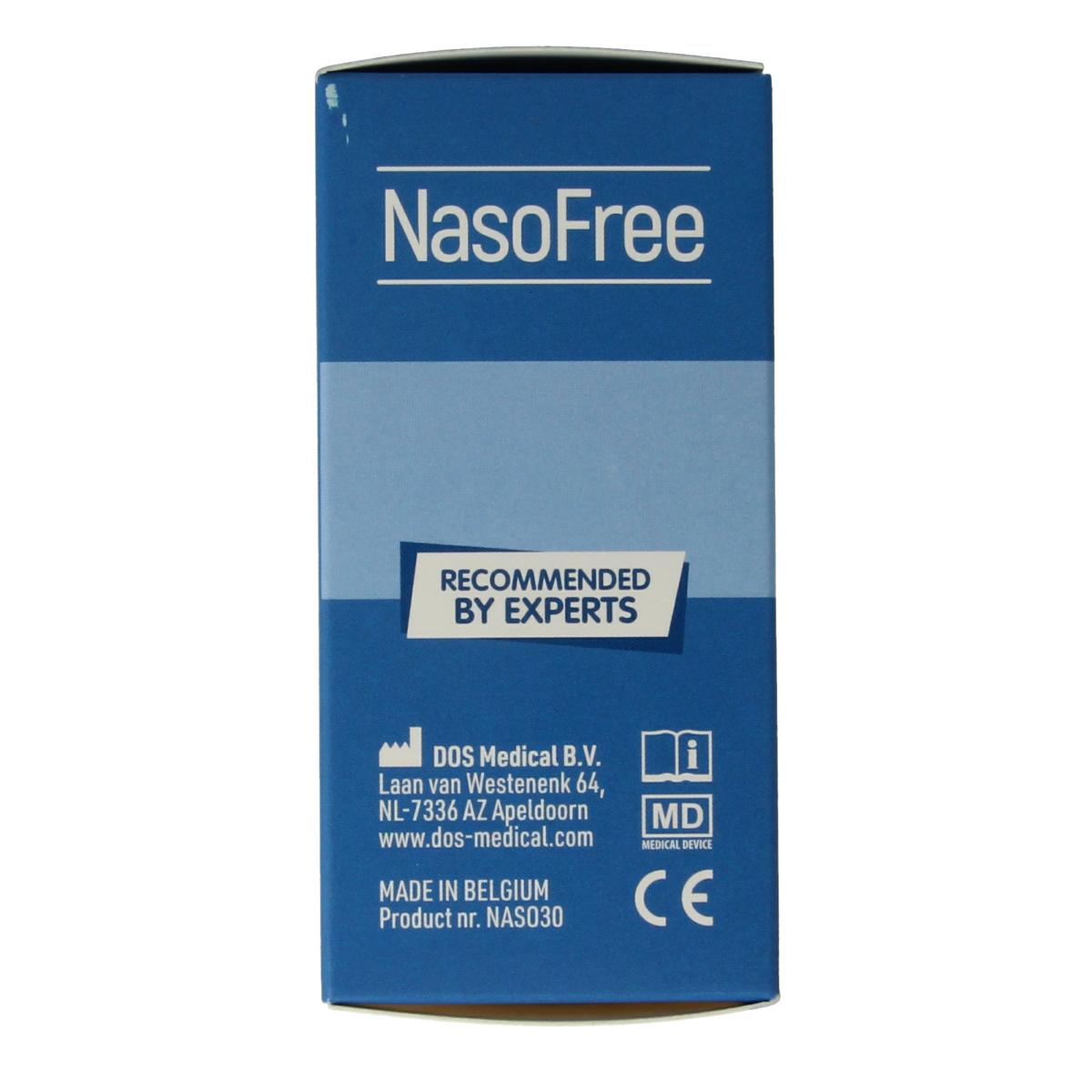 Dos Medical NasoFree nasal saline spray, 2.5g, pack of 30 for nasal care and inhalation, shown in the image.