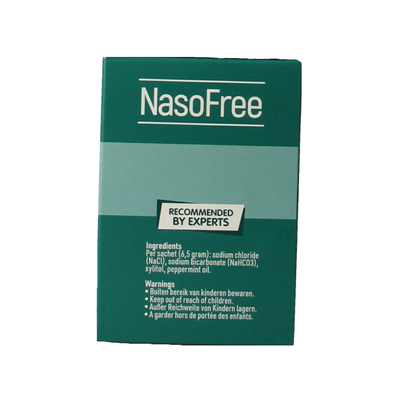 Dos Medical NasoFree nasal saline spray with xylitol in 30 spray bottles, nasal care and inhalation product.