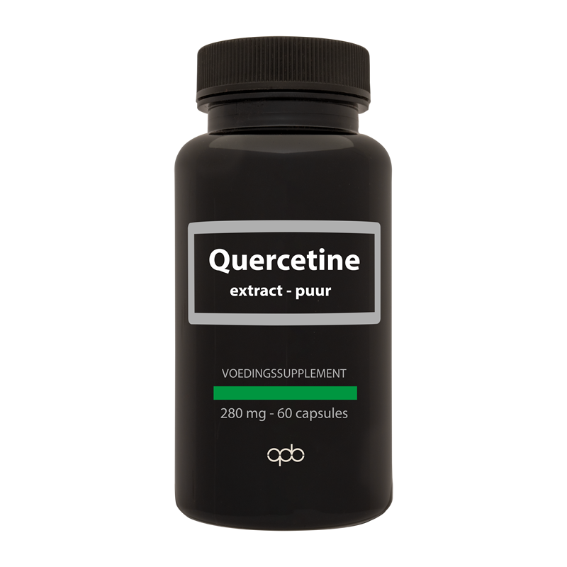 APB Holland Quercetine extract puur forte 280mg vegetarian capsules for immune support, shown in the image.
