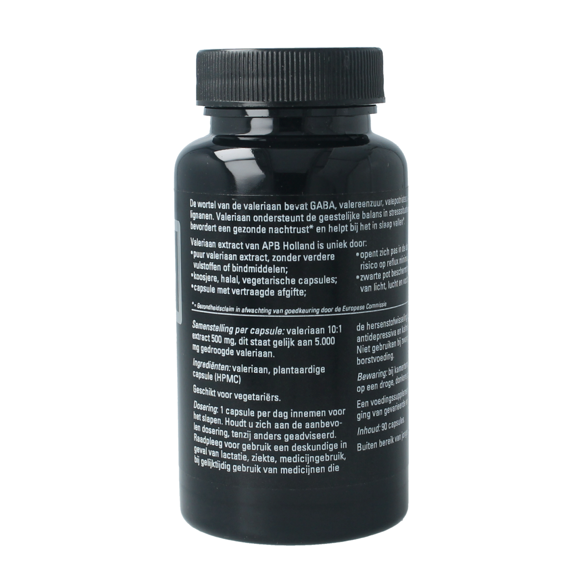 APB Holland Valeriaan extract puur forte capsules, natural herbal supplement for relaxation, 90 capsules.