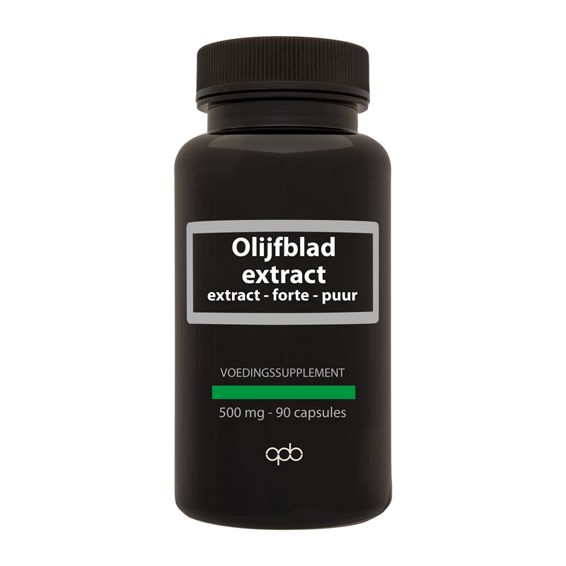 APB Holland Olijfblad extract puur forte capsules, herbal supplement, 500mg, 90 capsules, natural herbal remedy.