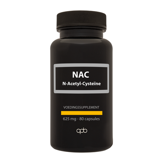 APB Holland NAC N-Acetyl-Cysteine capsules, 625mg, 80 capsules, dietary supplement, amino acids, supplement bottle with capsules