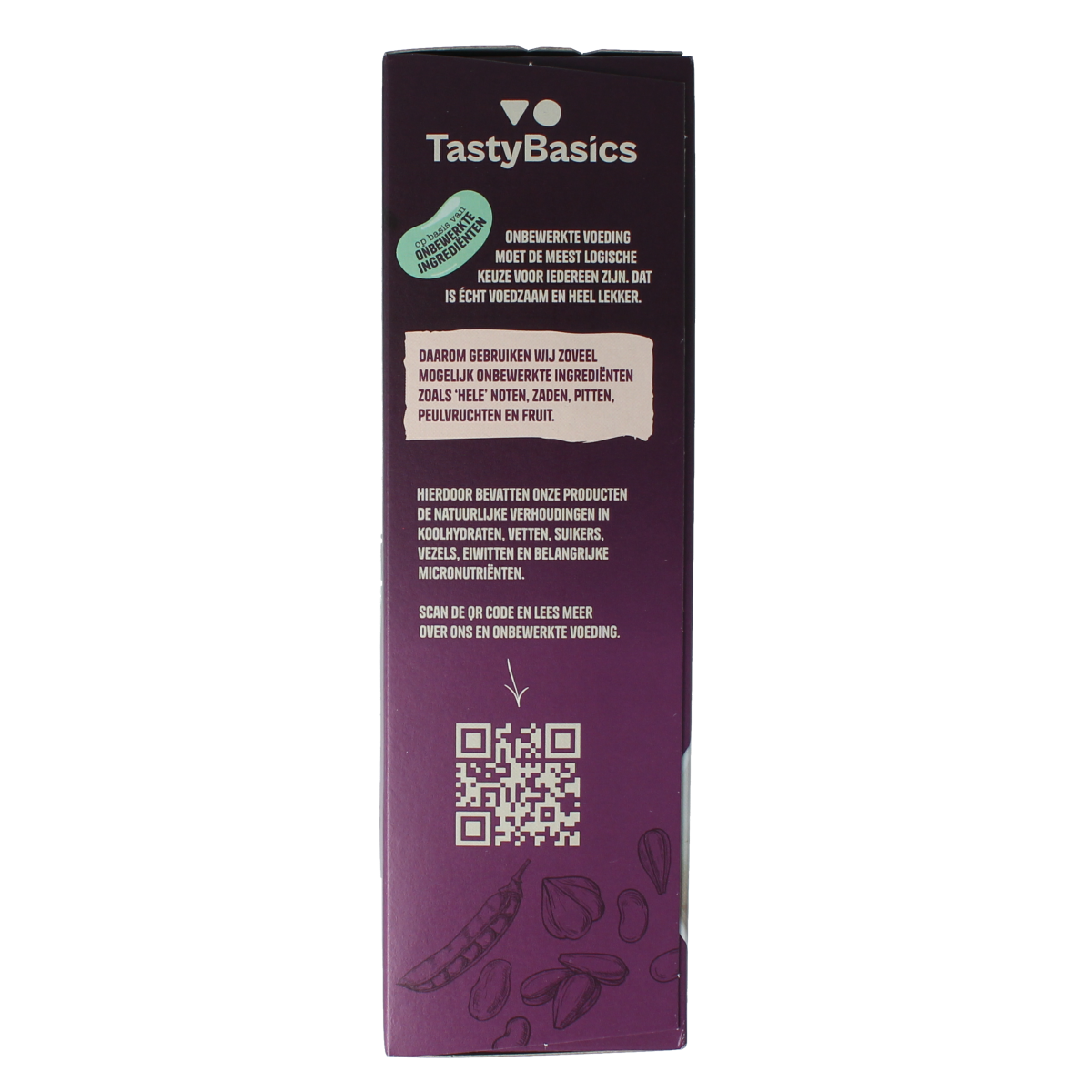 TastyBasics high-protein, low-carb granola with chocolate and nuts in a 350g package, ideal for breakfast.