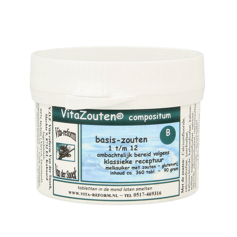 Vitazouten Compositum basis mineralen multivitaminen supplement met 360 tabletten, voedingssupplement voor dagelijks gebruik