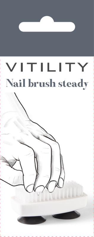 Vitility Nagelborstel, sturdy bathroom and toilet brush with handle, ideal for personal grooming and cleaning.