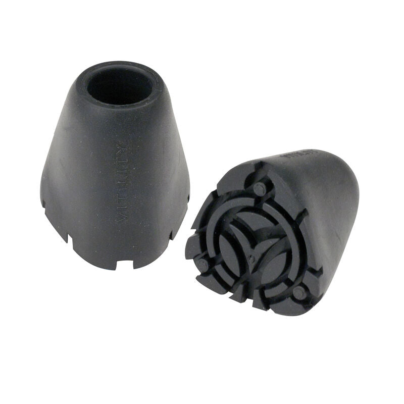 Vitility Rubberdop voor wandelstok, flexibel rubber voet voor mobiliteit en grip, geschikt voor diverse wandelstokken.