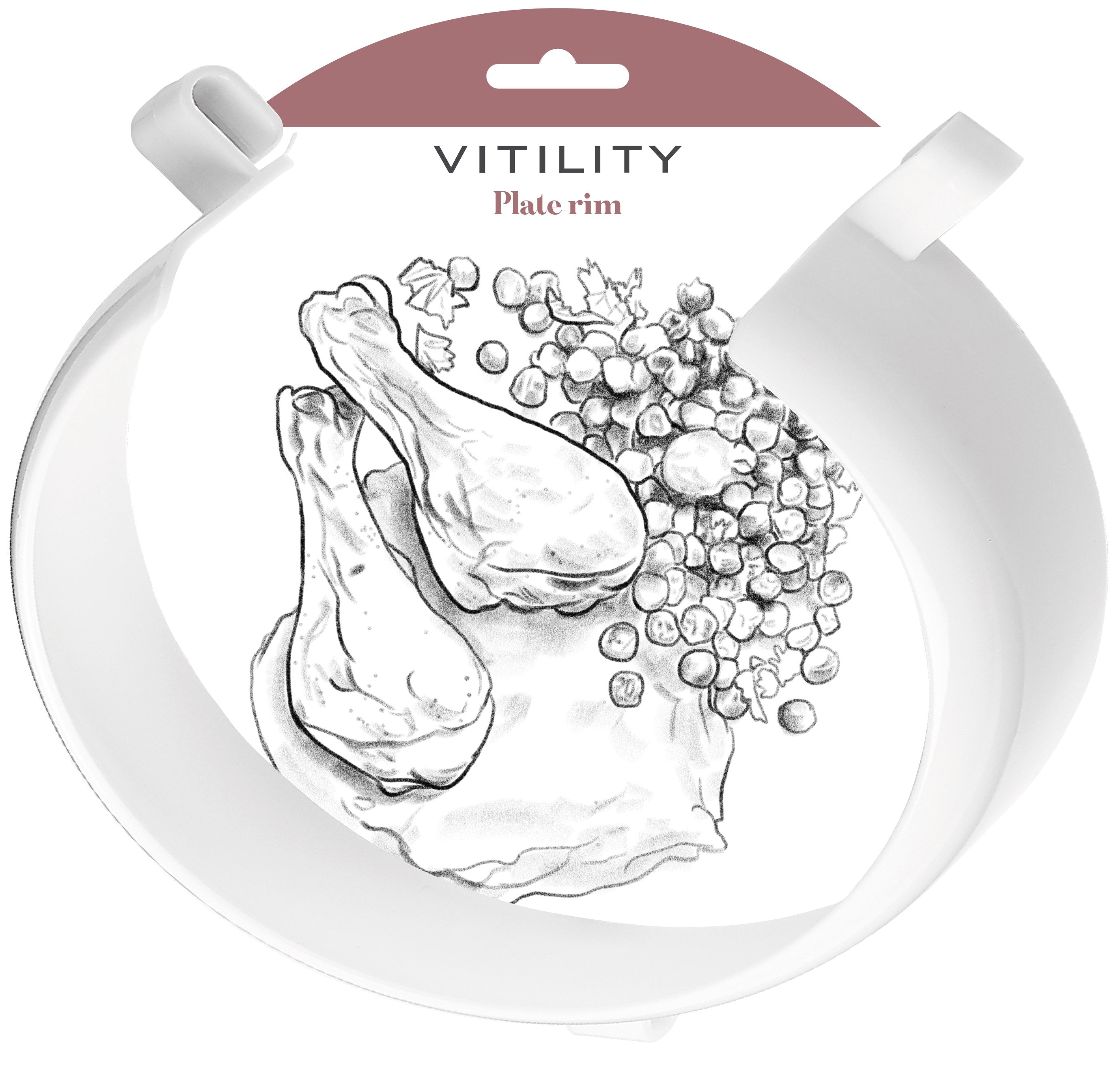 Vitility kitchen cutting board with 1.00 piece, durable surface, ideal for food prep and cooking in the kitchen.