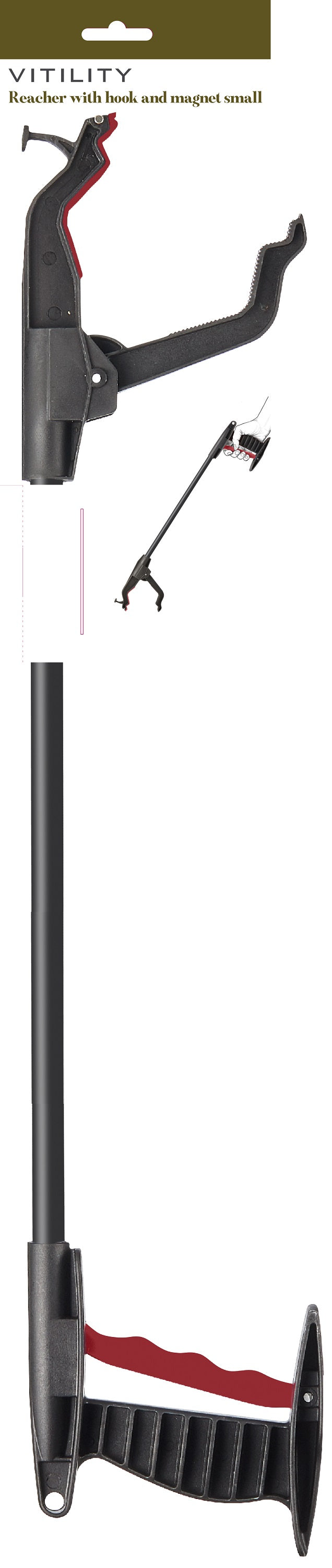 Vitility Grijper handi 61cm with hook and magnet, a helpful grab tool for home and comfort use.