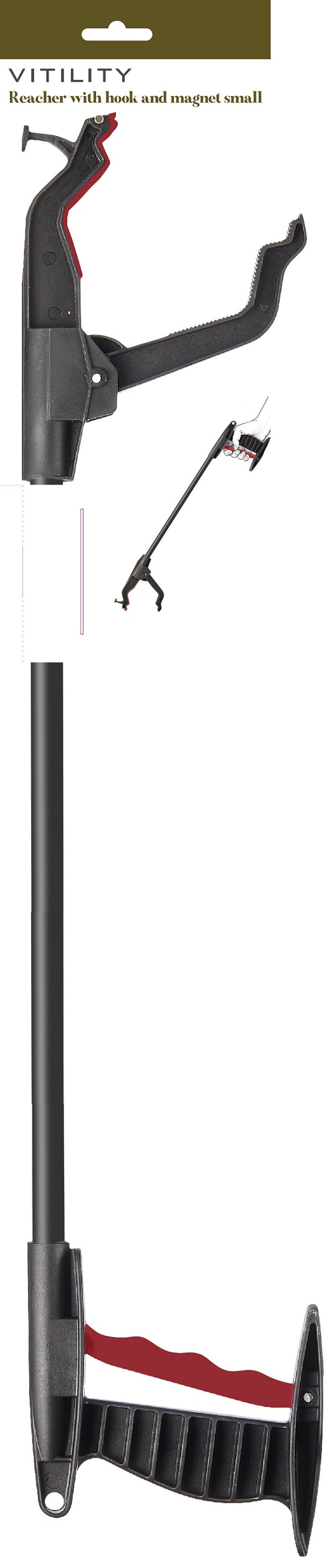 Vitility Grijper handi 61cm with hook and magnet, a helpful grab tool for home and comfort use.