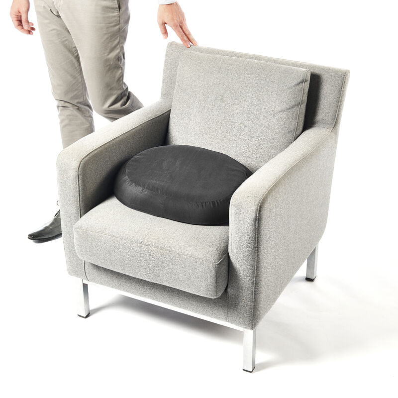 Soft Vitility cushion for comfort, featuring a round shape and supportive design, ideal for sitting or relaxing.