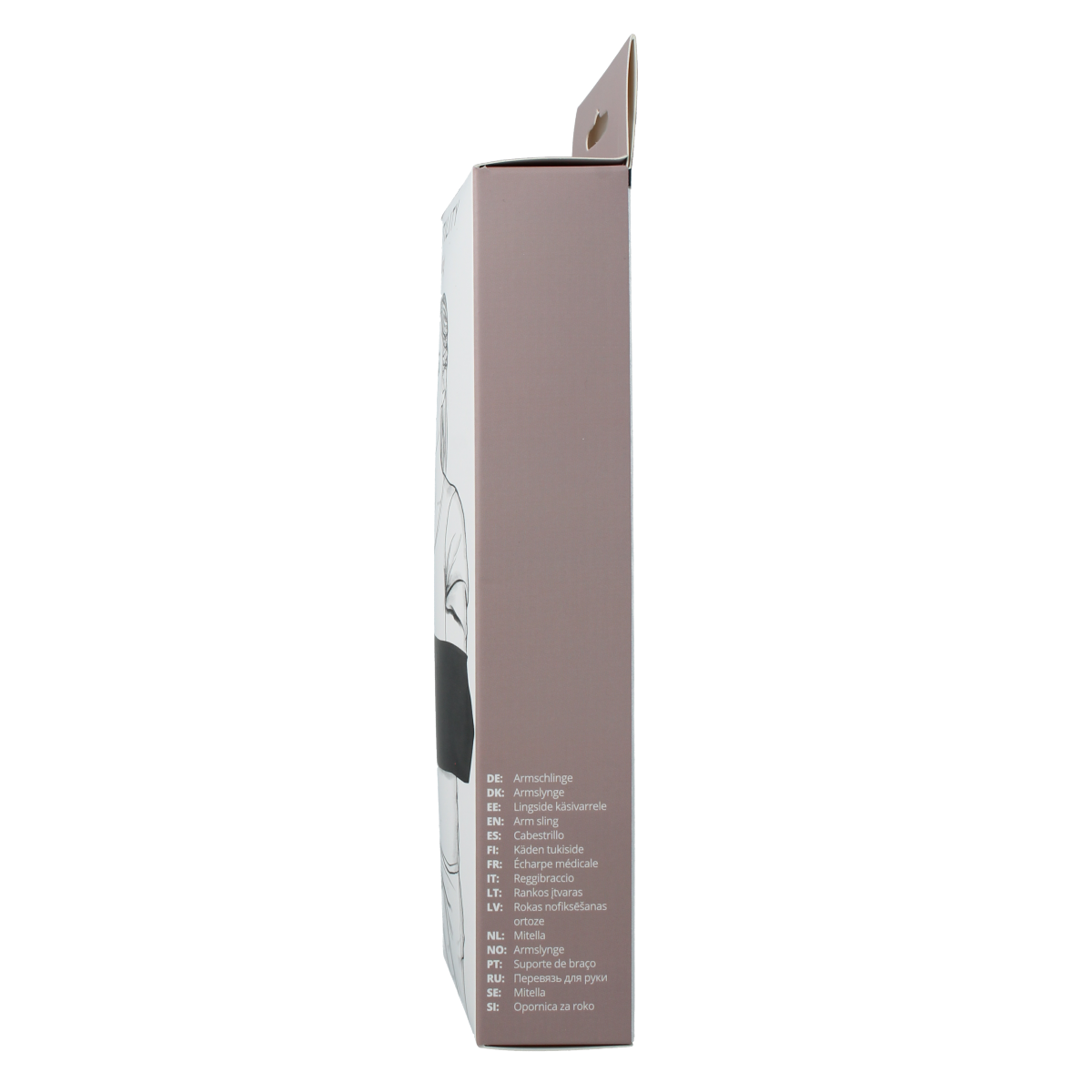 Vitility bandage mitella with adjustable strap and soft fabric, designed for arm support and injury stabilization.