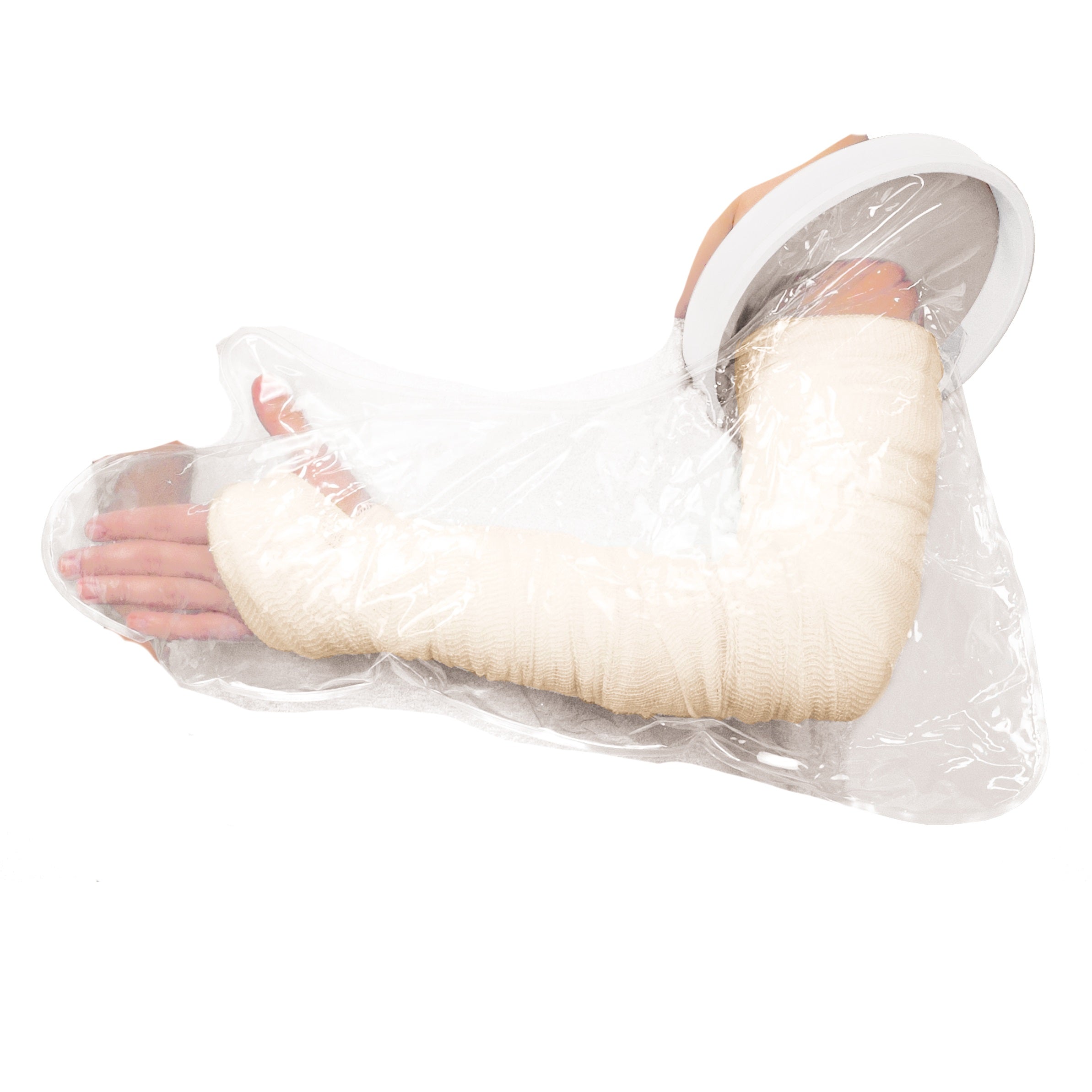 Vitility douchehoes voor arm en hiel, waterdichte beschermhoezen voor gebruik in douche en bad, één stuk.