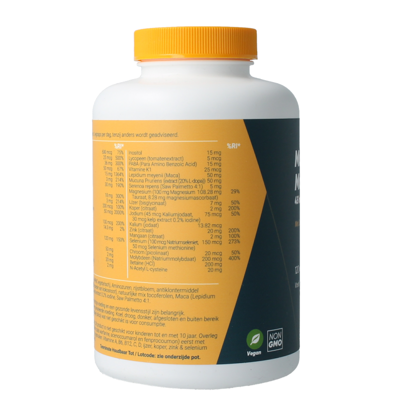 Fittergy Multi Health Man 120 vegetarian capsules, dietary supplement with multivitamins and minerals for men's health.