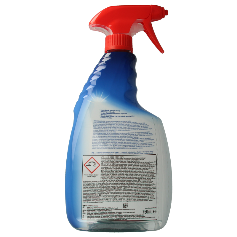 Ajax Badkamer spray optimal 7 spray bottle with cleaning solution for bathroom surfaces, 750 ml.