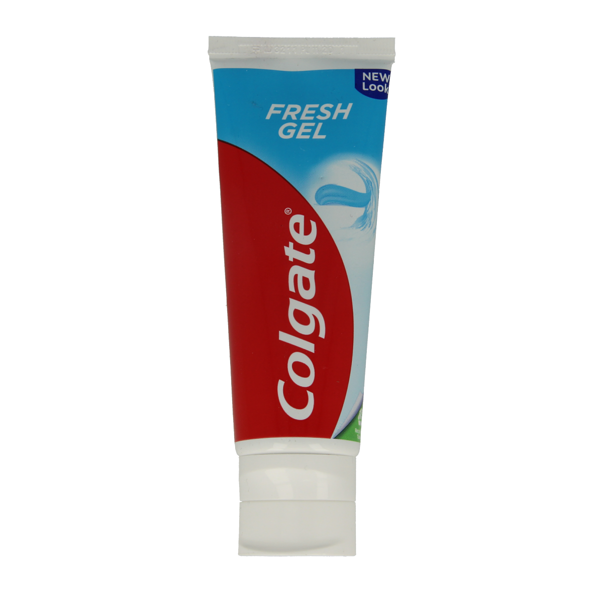 Colgate Blue Fresh Gel toothpaste in a 75ml tube, featuring bright blue packaging and a fresh mint flavor.