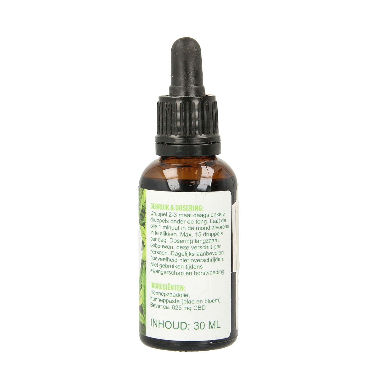 MijnNatuurwinkel CBD olie 2.75% in 30ml bottle, a herbal supplement with natural CBD extract.